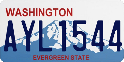 WA license plate AYL1544