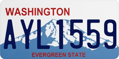 WA license plate AYL1559