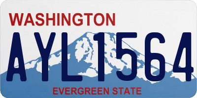 WA license plate AYL1564
