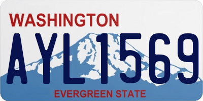 WA license plate AYL1569