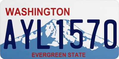 WA license plate AYL1570