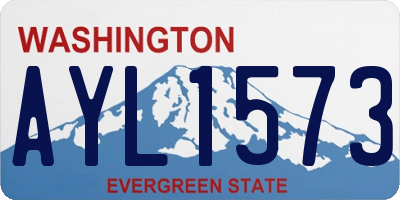 WA license plate AYL1573