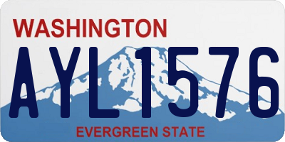 WA license plate AYL1576
