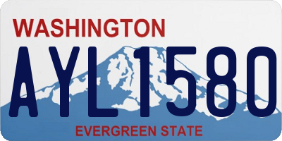 WA license plate AYL1580