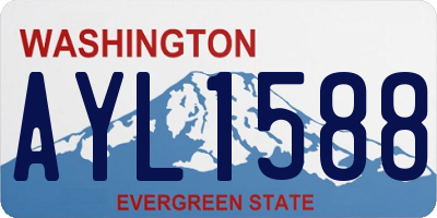 WA license plate AYL1588