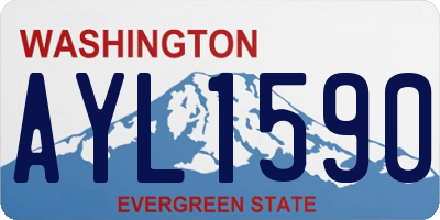WA license plate AYL1590