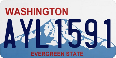 WA license plate AYL1591