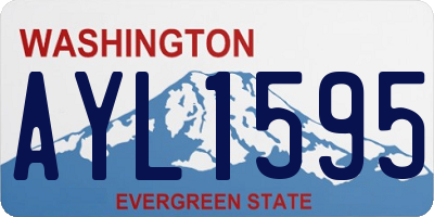 WA license plate AYL1595