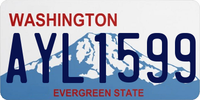 WA license plate AYL1599