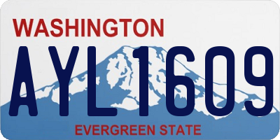 WA license plate AYL1609