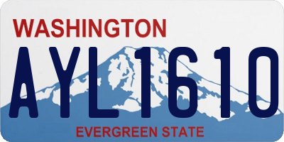 WA license plate AYL1610