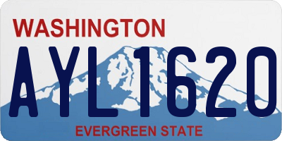 WA license plate AYL1620
