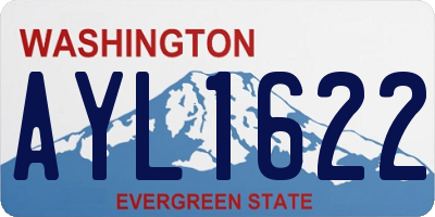 WA license plate AYL1622