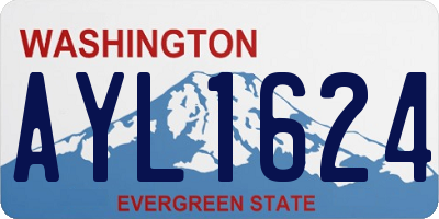 WA license plate AYL1624