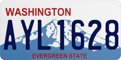 WA license plate AYL1628