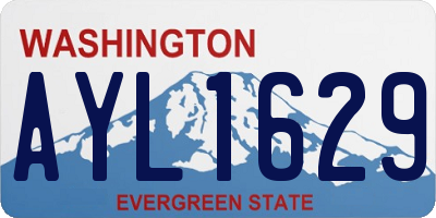 WA license plate AYL1629