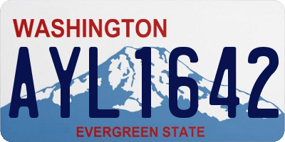 WA license plate AYL1642
