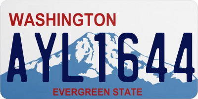 WA license plate AYL1644