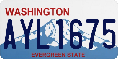 WA license plate AYL1675