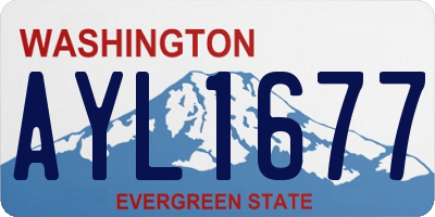 WA license plate AYL1677