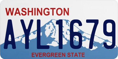 WA license plate AYL1679