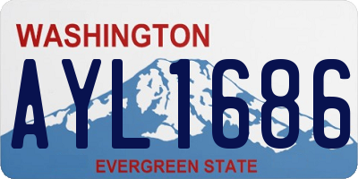 WA license plate AYL1686