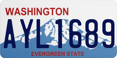 WA license plate AYL1689