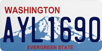 WA license plate AYL1690