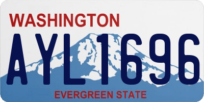 WA license plate AYL1696