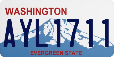 WA license plate AYL1711