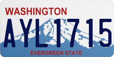 WA license plate AYL1715
