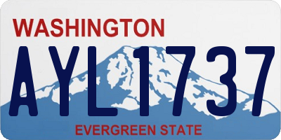 WA license plate AYL1737
