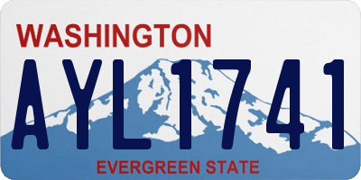 WA license plate AYL1741