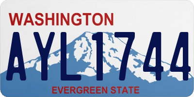 WA license plate AYL1744