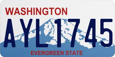 WA license plate AYL1745