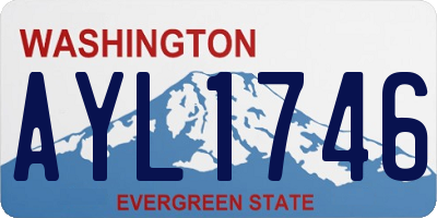 WA license plate AYL1746