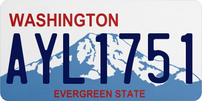 WA license plate AYL1751