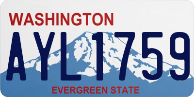WA license plate AYL1759