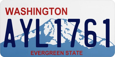 WA license plate AYL1761