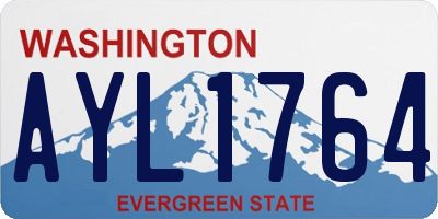 WA license plate AYL1764