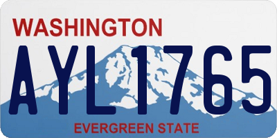 WA license plate AYL1765