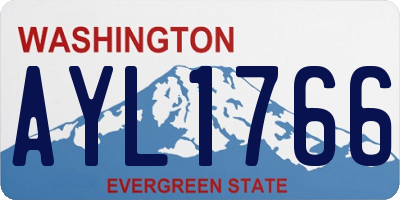 WA license plate AYL1766