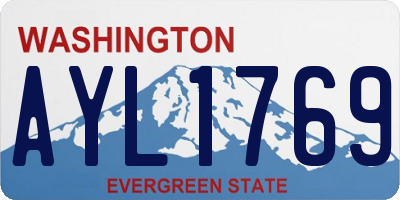 WA license plate AYL1769