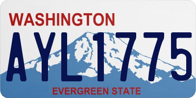 WA license plate AYL1775