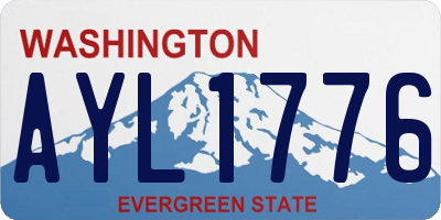 WA license plate AYL1776