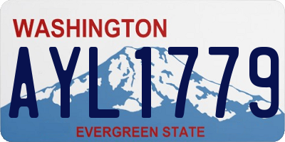 WA license plate AYL1779
