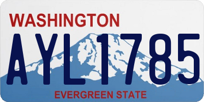 WA license plate AYL1785