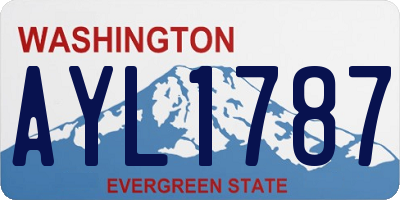 WA license plate AYL1787
