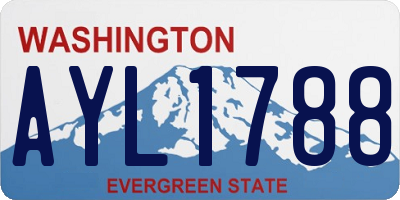 WA license plate AYL1788