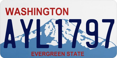 WA license plate AYL1797